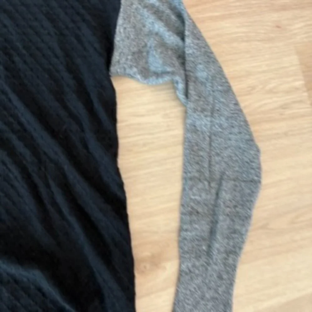 ** Smartwool Shadow Pine Hooded Sweater Color Block Wool Black Gray Medium